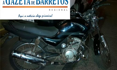 Policiais da Força Tática e Canil recupera moto roubada