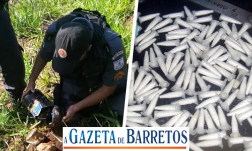 Militares localizam drogas e outros objetos em terreno no bairro Dom Bosco