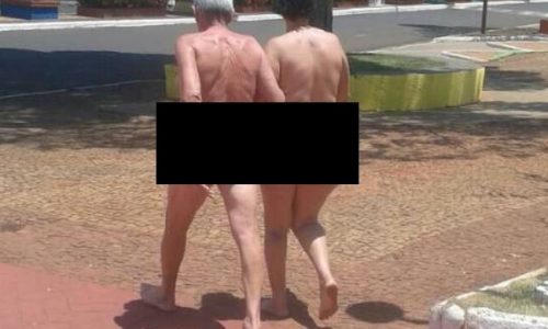 REGIÃO: Casal de idosos é flagrado nu pelas ruas