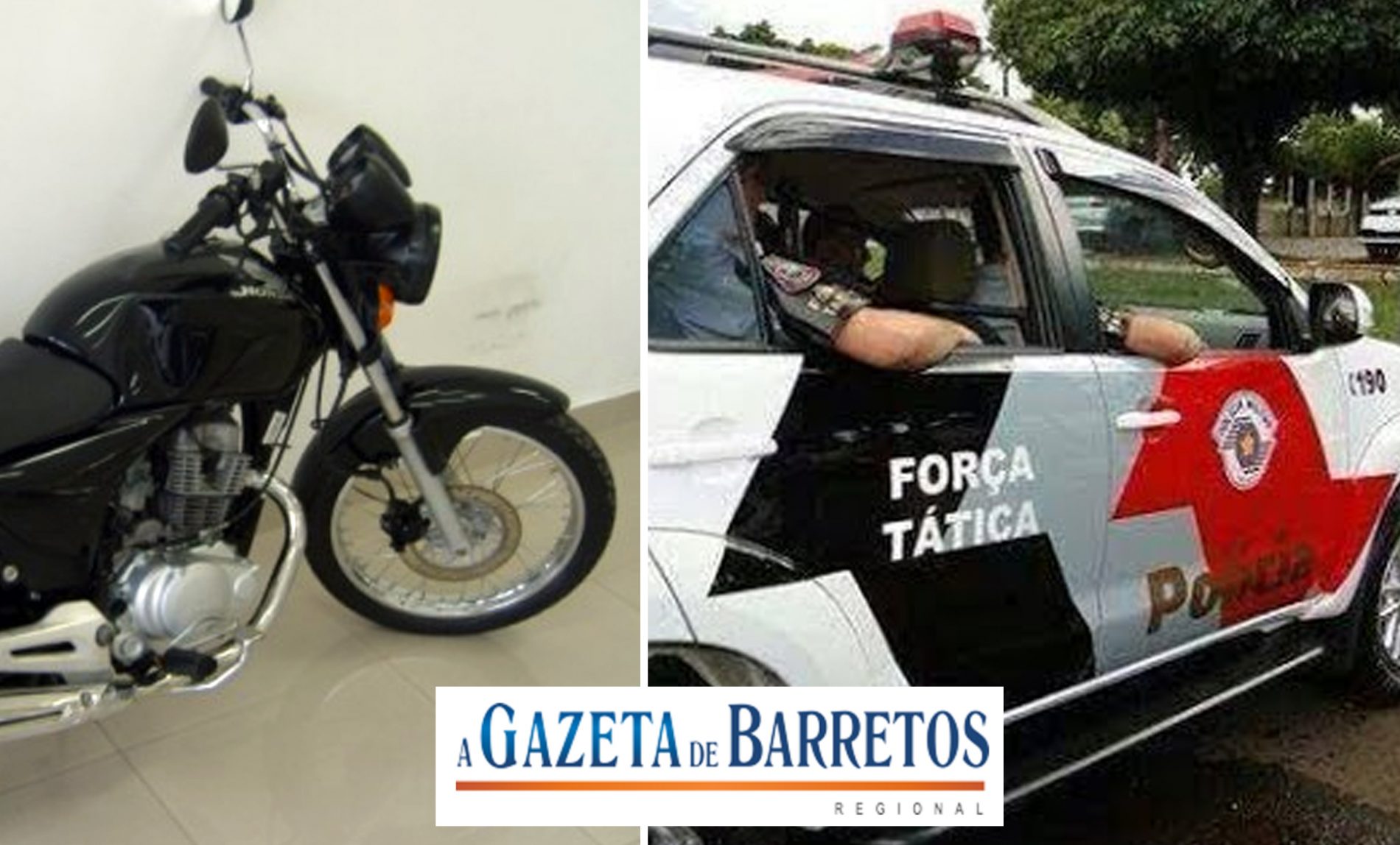 BARRETOS: Morador em Guaíra,  que é MENOR foi detido furtando moto
