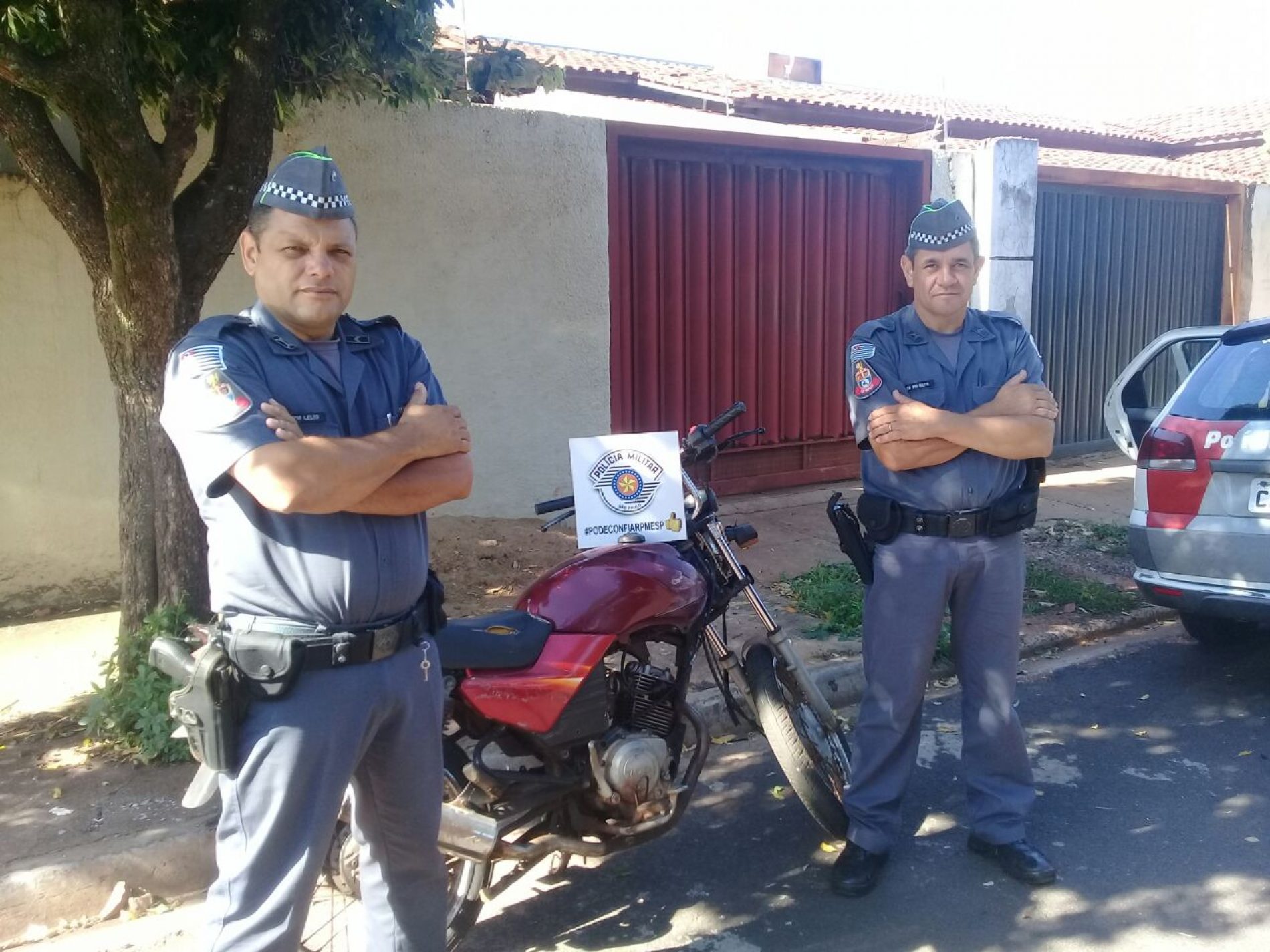 BARRETOS: Moto furtada é localizada por Policia Militar