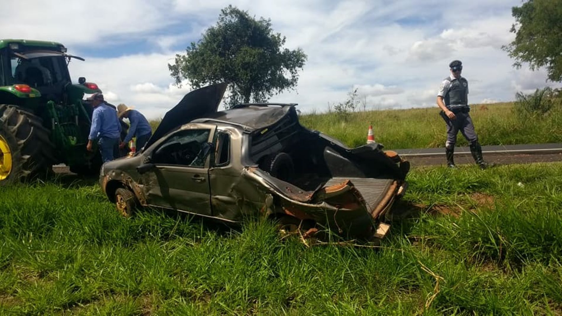 REGIÃO: Idoso morre em capotamento na região