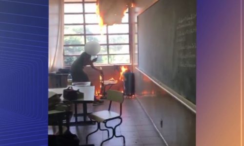 REGIÃO: Alunos ateiam fogo a sala durante aula em escola estadual