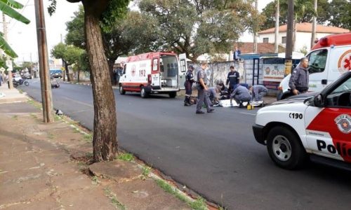 REGIÃO: Motociclista morre ao bater contra árvore