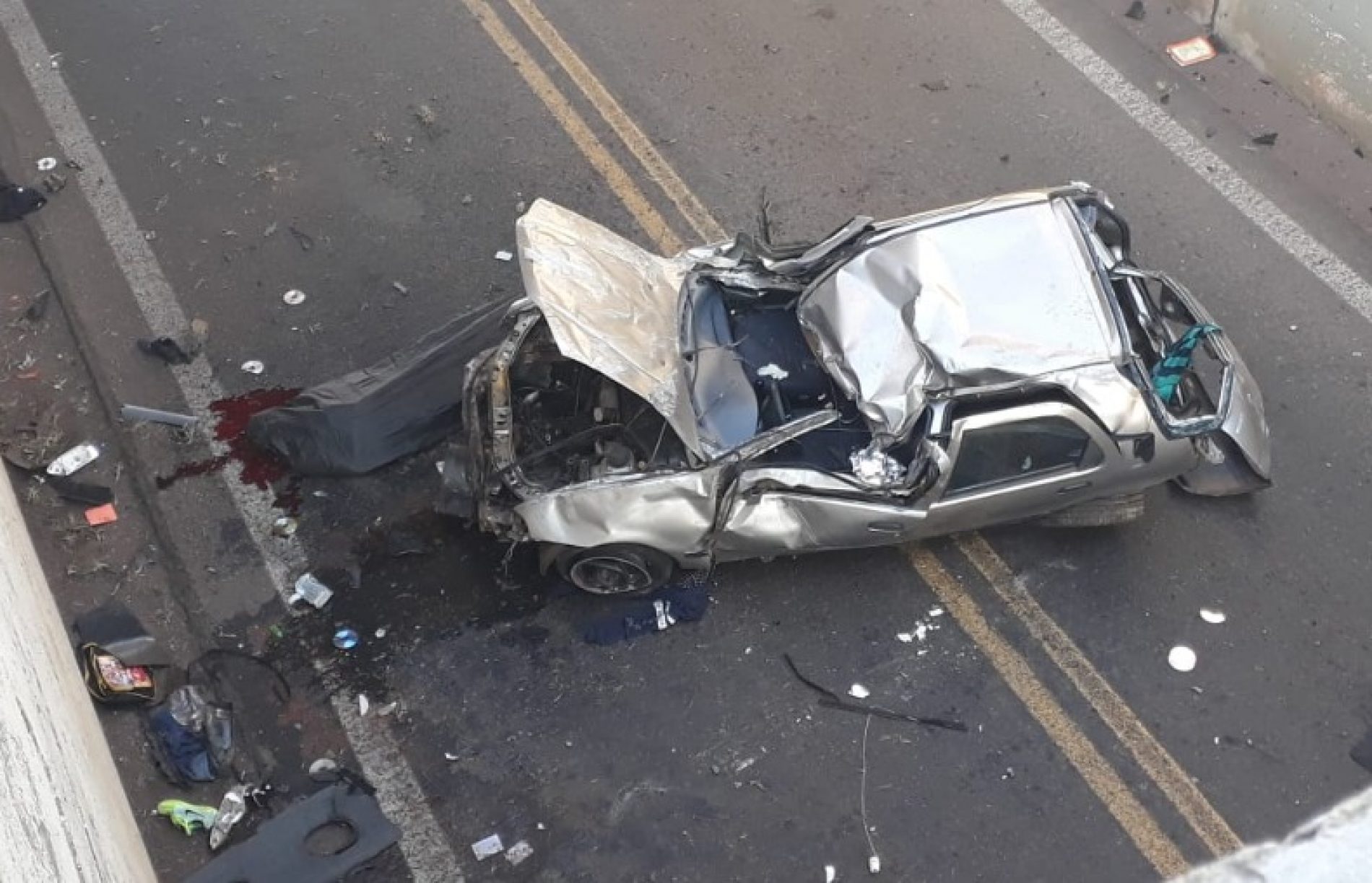 REGIÃO: Homem morre após carro despencar de viaduto na Washington Luís