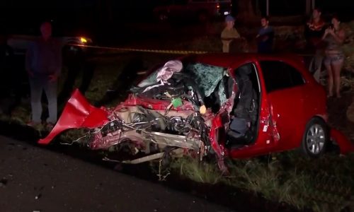 REGIÃO: Idosa morre em acidente com quatro veículos na BR-153