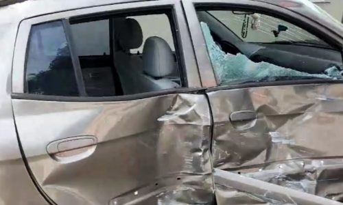 REGIÃO: Motorista avança pare e acaba atingida por ônibus
