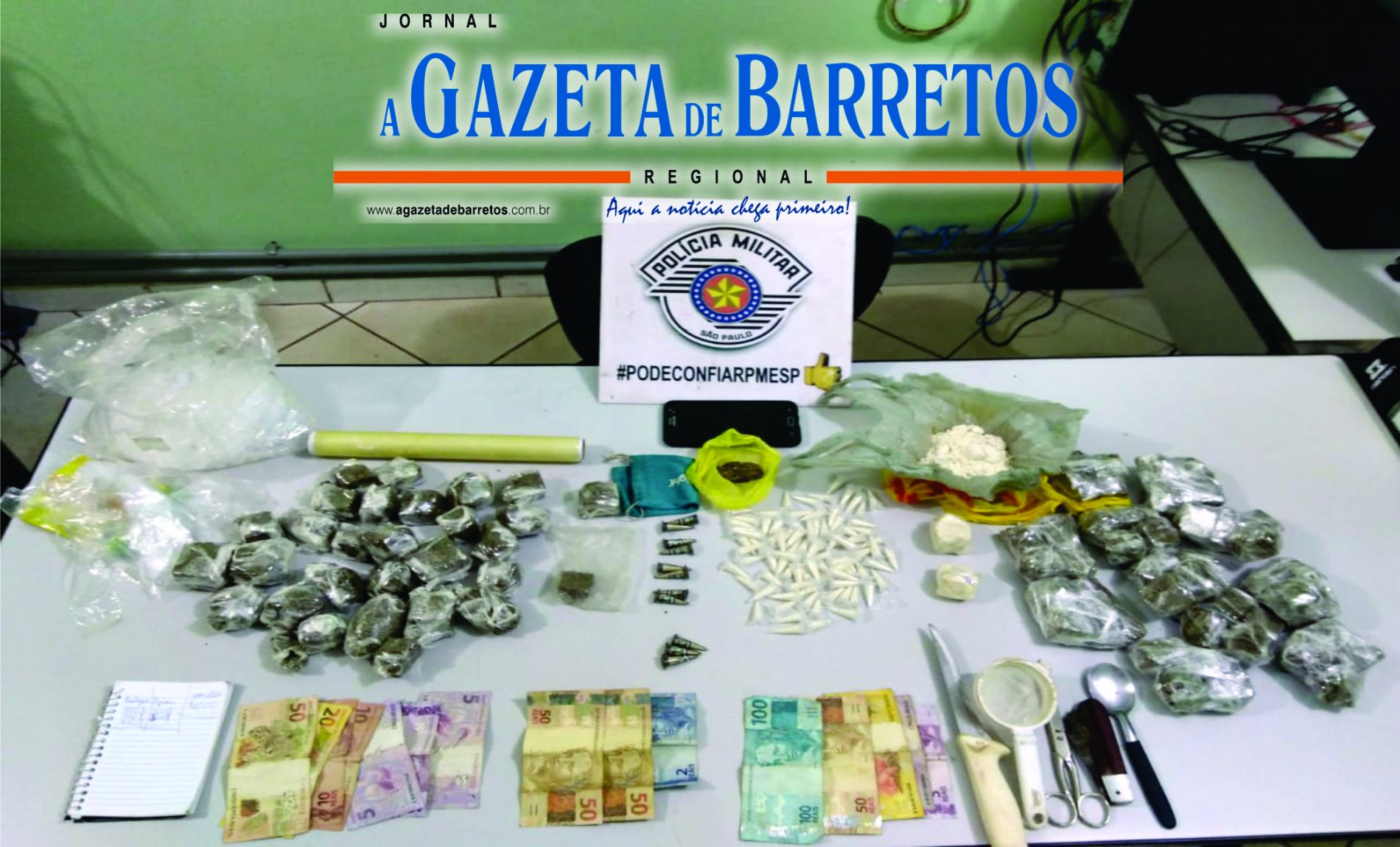 BARRETOS: Menores são detidos traficando drogas no bairro Zequinha Amêndola