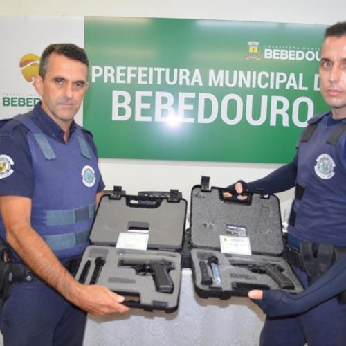 BEBEDOURO: Guarda Civil Municipal recebe novas armas