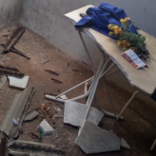 OLÍMPIA: Menor em fuga, quebra telha e cai de telhado em mesa de pedra