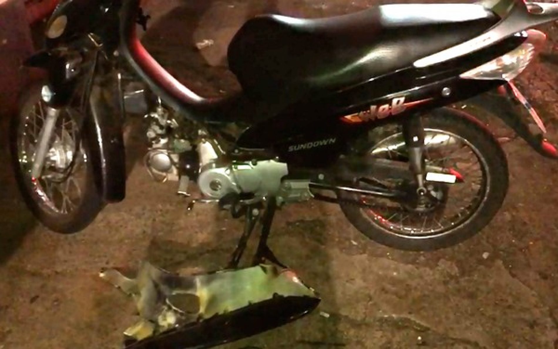 REGIÃO: Colisão entre motos deixa homem com grave ferimento na cabeça