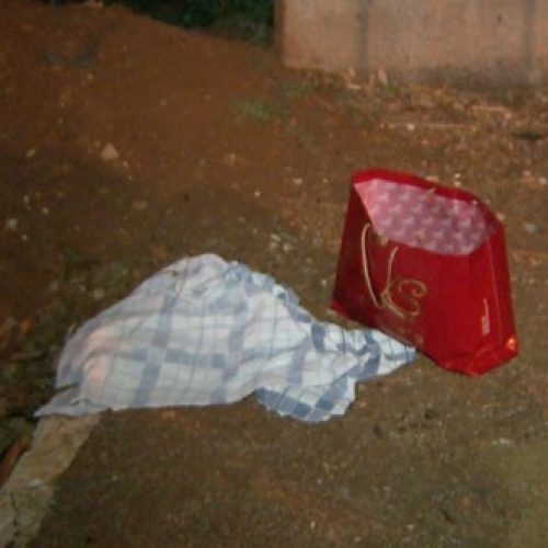REGIÃO: Bebê recém-nascida é encontrada morta dentro de sacola