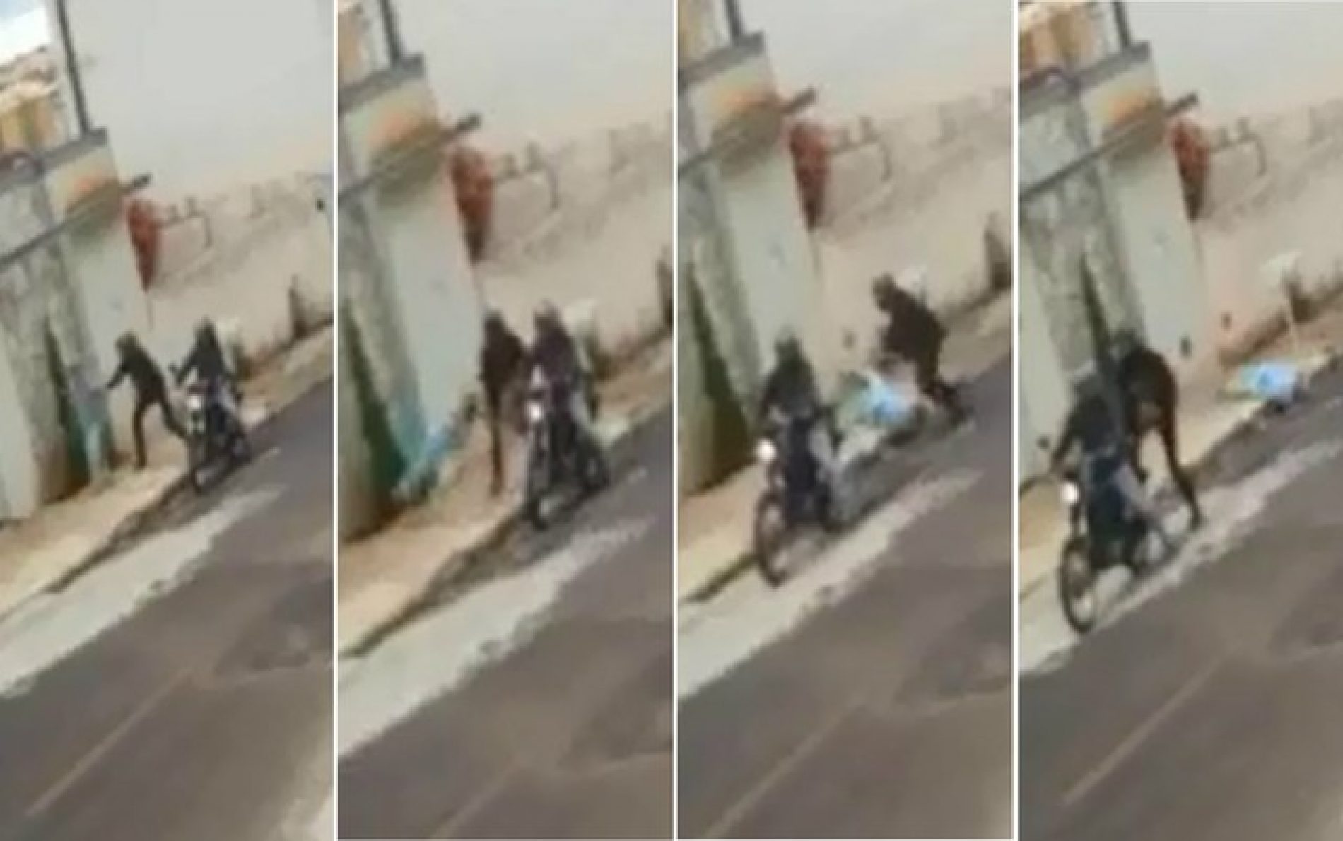 REGIÃO: Homem derruba idosa na calçada, rouba bolsa e foge com comparsa
