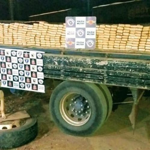 REGIÃO: Cão farejador encontra mais de 270 quilos de maconha dentro de pneus de caminhão