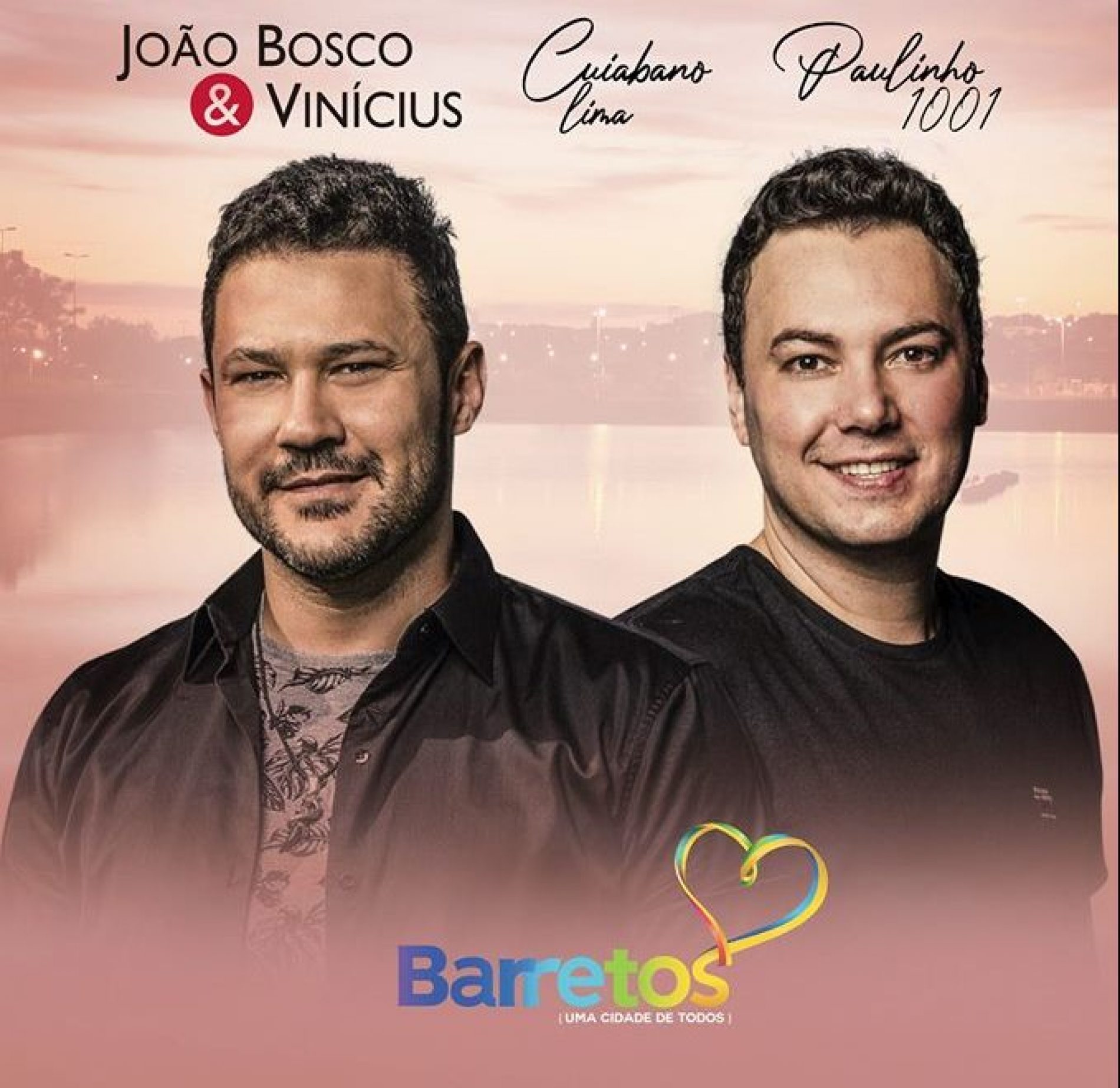 BARRETOS: Show de João Bosco & Vinícius na Região dos Lagos na Virada de 2020