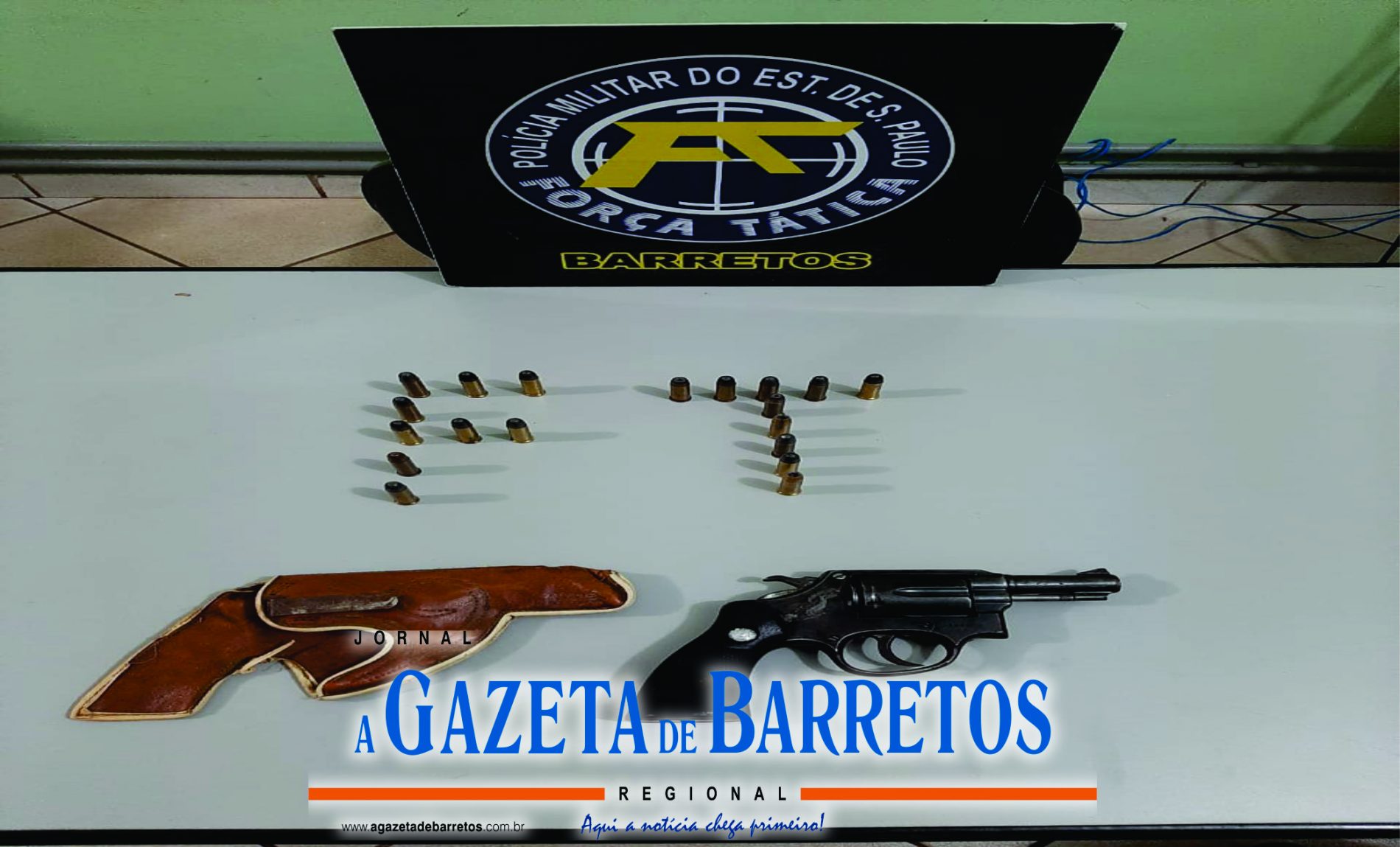 BARRETOS: Policia apreende arma que pode  estar envolvida em casos de tiroteio no bairro Zequinha Amêndola