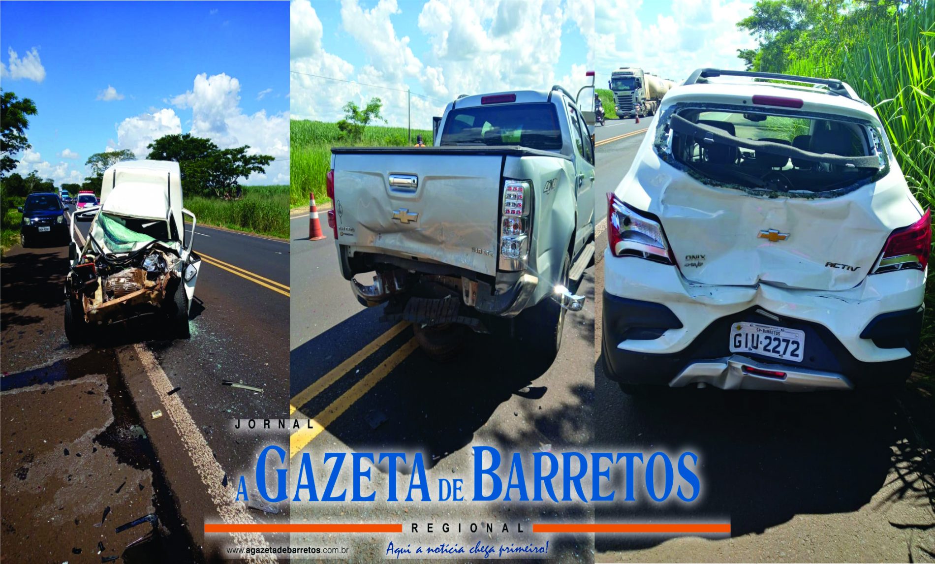 BARRETOS: Acidentes na rodovia Assis Chateaubriand