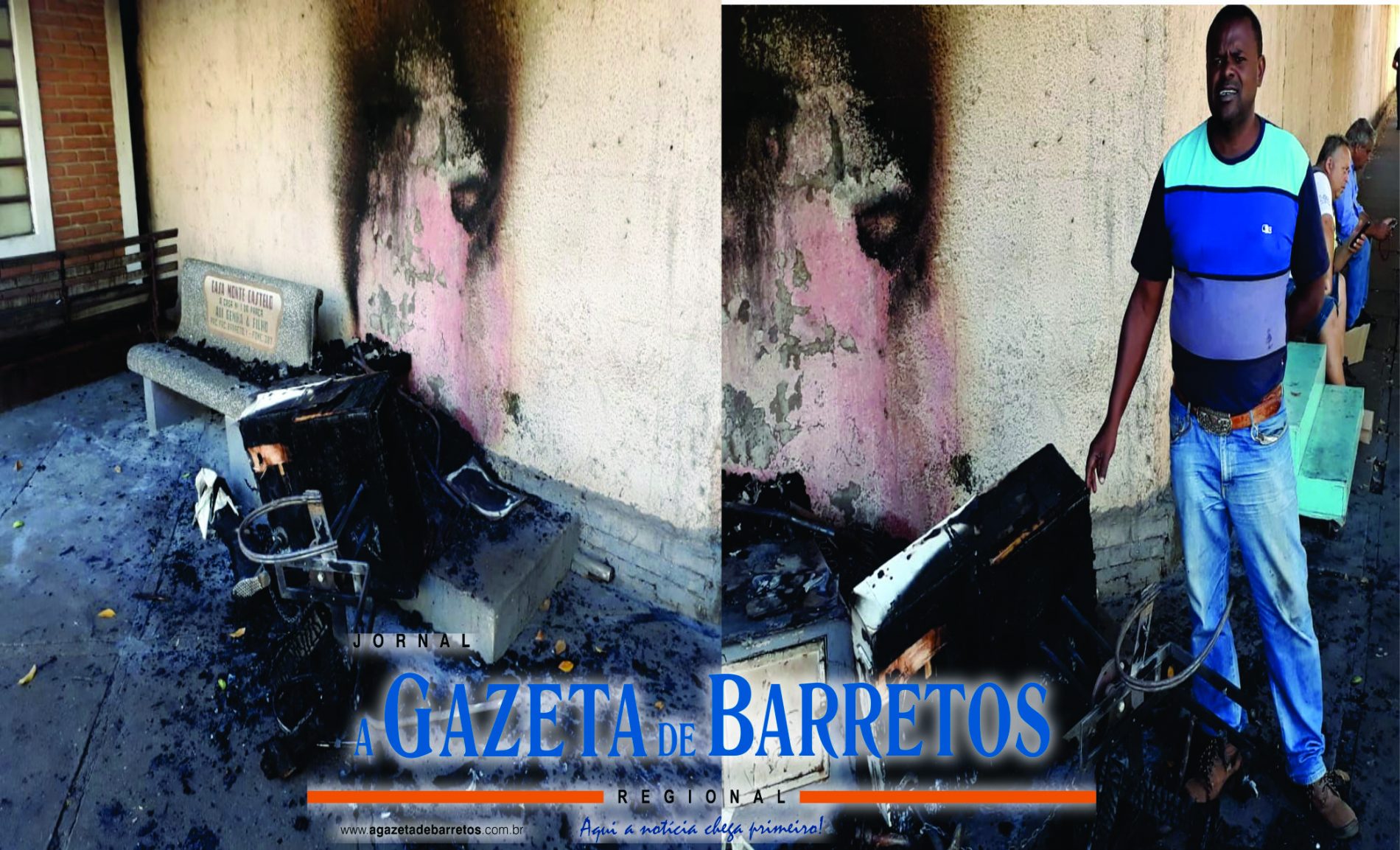 BARRETOS: Incendido no centro da cidade destrói material de trabalho de engraxate