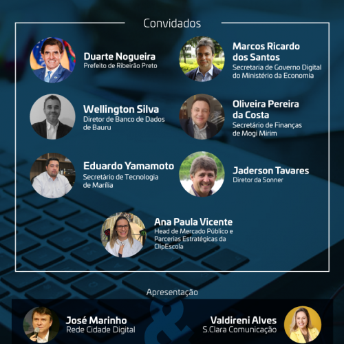 Evento Online reúne gestores públicos do Nordeste Paulista na próxima terça