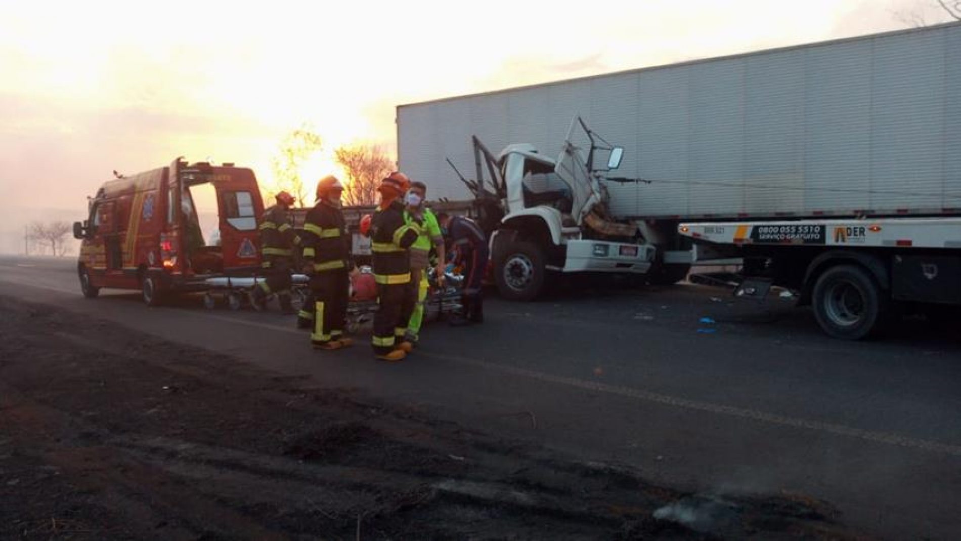 OLÍMPIA:  Morre caminhoneiro vítima do acidente na SP-425