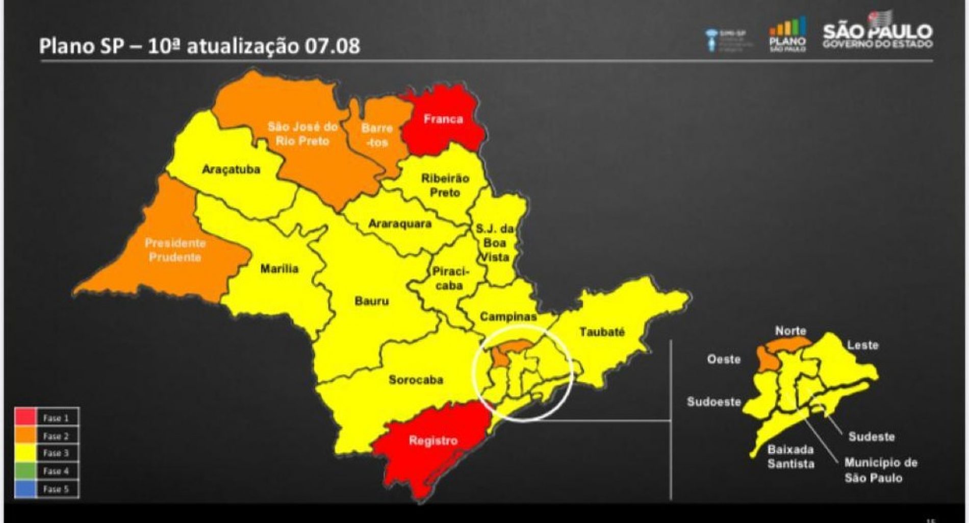 Plano SP: Governo confirma Ribeirão Preto na fase amarela; Barretos segue na etapa laranja e Franca, na vermelha