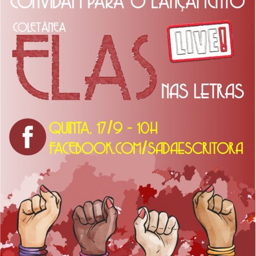 BARRETOS: Coletânea “Elas nas Letras” será lançada por live na quinta-feira, 17 de setembro/2020