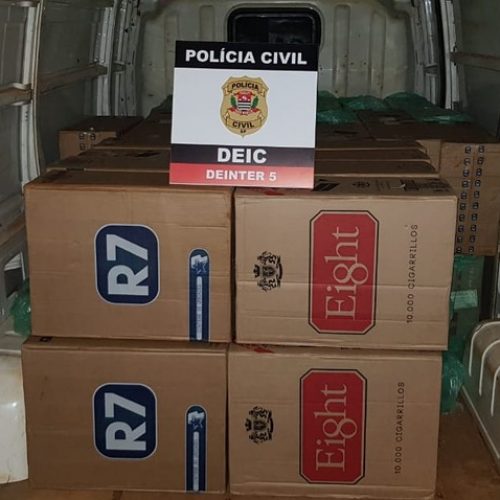 REGIÃO: Polícia Civil faz apreensão de mais de 28 mil maços de cigarros contrabandeados do Paraguai