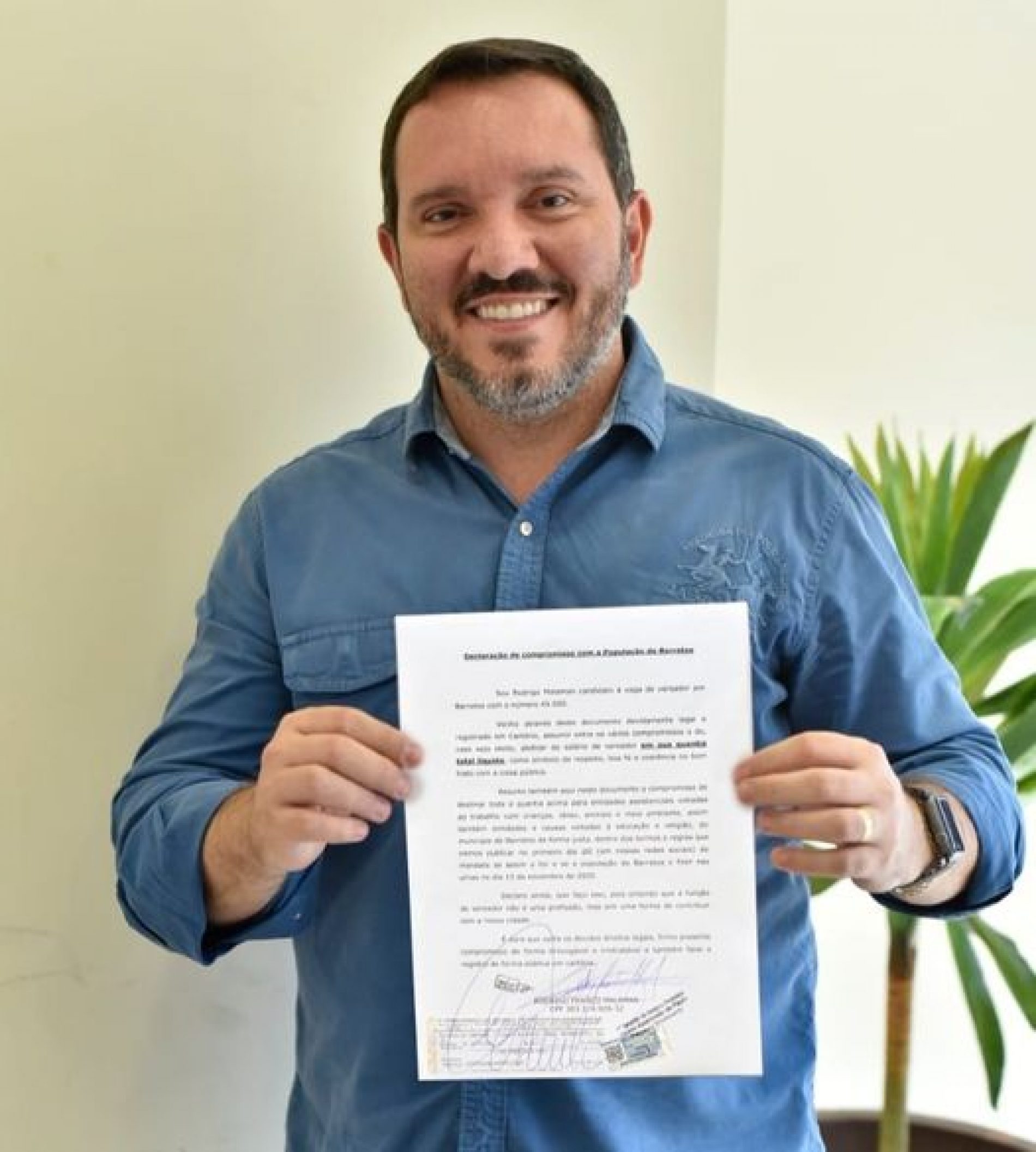 BARRETOS: Rodrigo Malaman registra que doará seu salário de vereador se for eleito