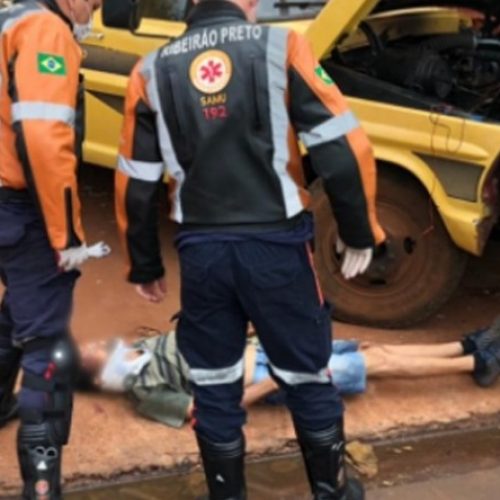 REGIÃO: Homem é atropelado por caminhão desgovernado