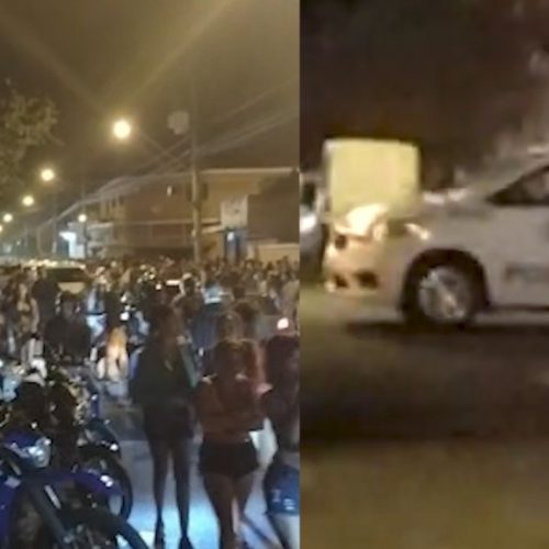 REGIÃO: PM dispersa multidão aglomerada em baile funk com cerca de 900 pessoas