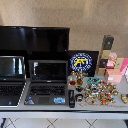 BARRETOS: Homens são presos por furto e polícia recupera diversos objetos que estavam à venda pela internet