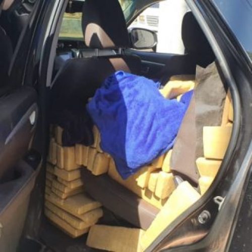 MIRASSOL: PRE apreende mais de 1 tonelada de maconha em veículo furtado em Guaíra