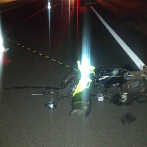REGIÃO: Motociclista morre após acidente com caminhonete