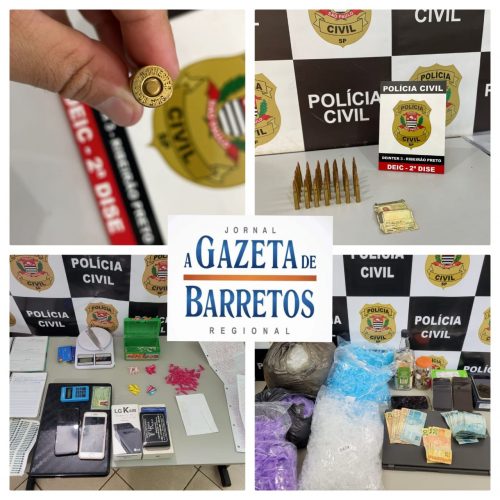 BARRETOS: Polícia civil desencadeia operação de combate a roubos e tráfico de drogas e seis pessoas são presas