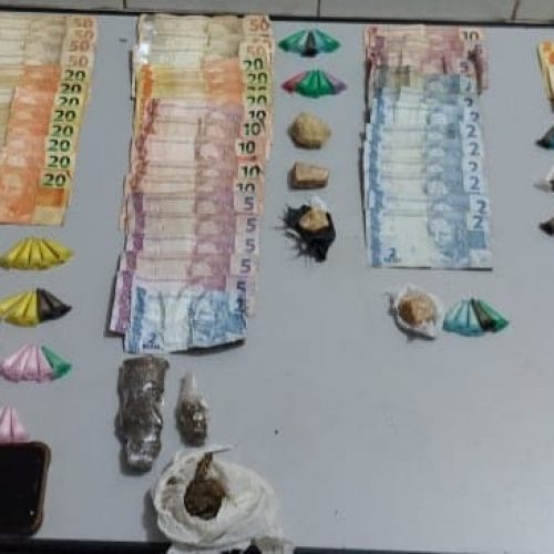 BARRETOS: Operação com especializadas da Policia Militar prende sete indivíduos e apreende drogas, dinheiro e arma nos Predinhos