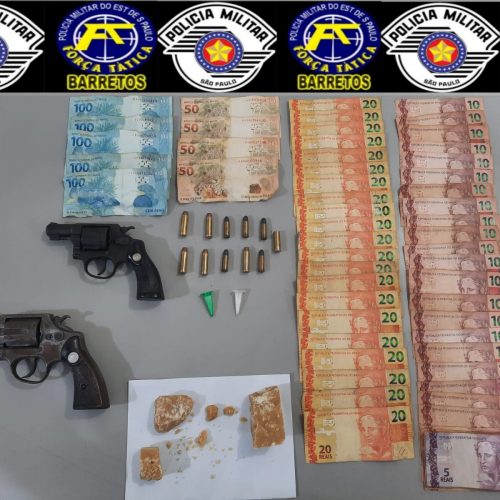Operação Policial prende individuo com armas, drogas e dinheiro nos Predinhos