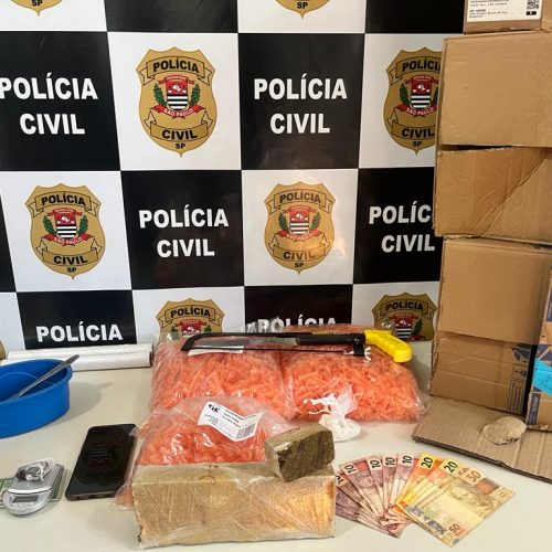 Policia Civil prende indivíduo por tráfico de drogas e apreende um quilo de maconha