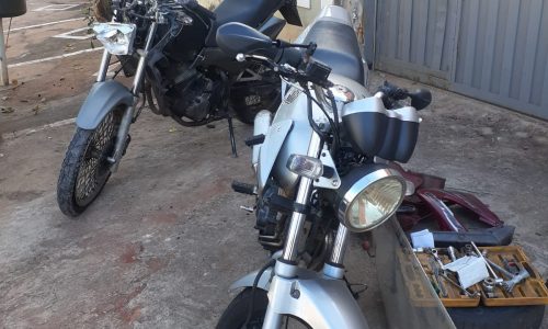 Polícia localiza motocicletas furtadas no interior de imóvel em construção